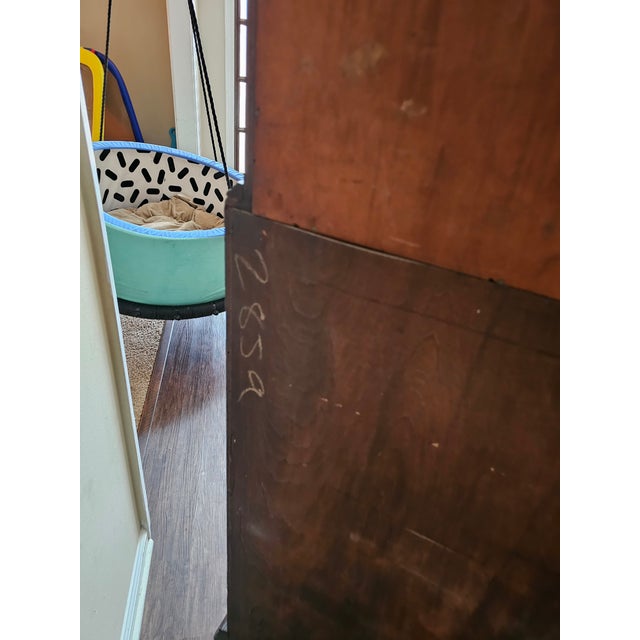 Brown Antique 1950s Maddox Chippendale Mahogany Secretary Desk For Sale - Image 8 of 12