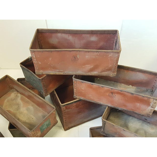 Industrial Storage Crates, Loos, France, 1950s, Set of 11 For Sale - Image 6 of 12