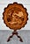 Vintage Black Forest Walnut Tilt Top Table Marquetry Wood Inlay For Sale - Image 16 of 18