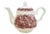 Staffordshire English Staffordshire Style Red & White Coffee/Tea Service - 3 Pieces For Sale - Image 4 of 6