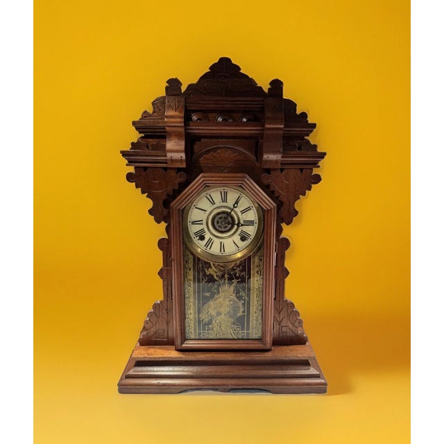 This listing is for an antique parlor mantel clock. This clock is the “St. Clair” model by the Charles F. Adams Co. and it...
