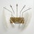 Art Deco Italian Murano Glass and Brass Leaf Wall Sconce, 2000s, Set of 2 For Sale - Image 10 of 11