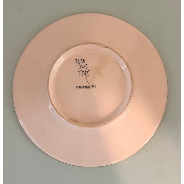 Art Deco Antique Handpainted Art Deco Decorative Centerpiece Cameo Plate For Sale - Image 3 of 4