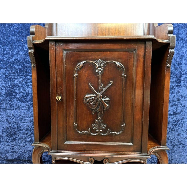 Wood Napoleon III Mahogany State Cabinet, 1880 For Sale - Image 7 of 10