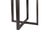 Oak Top in Ruffino on Cross Design Ebony Patina Steel Base For Sale - Image 4 of 5