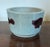 Antique 19th century Chinese crackle glaze celadon brush pot. Decorated with three fish on the sides in sang de boeuf red....