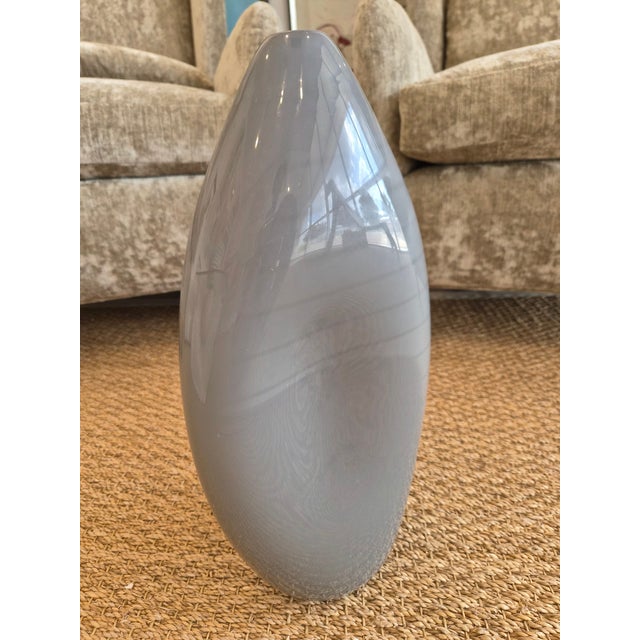 Barbini Murano Gray Vase For Sale In Greensboro - Image 6 of 6