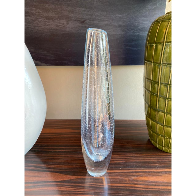 Glass Vase by Gunnel Nyman for Nuutajarvi Notsio, Finland, 1947 For Sale - Image 9 of 9