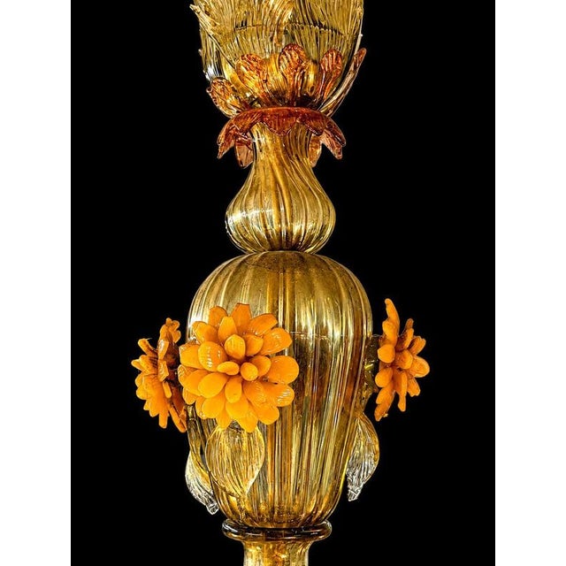 Murano Glass Chandelier, 1950s For Sale - Image 14 of 18