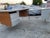Vintage Mid Century Modern Aluminum Gordon Bunshaft Style Retro Modernist Desk. Unmarked For Sale - Image 9 of 12