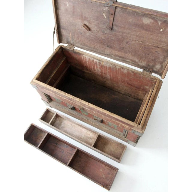 Antique Carpenter's Chest For Sale - Image 11 of 13