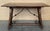 20th Century Spanish Console Fold Out Farm Table with Wood Stretcher For Sale In Miami - Image 6 of 18