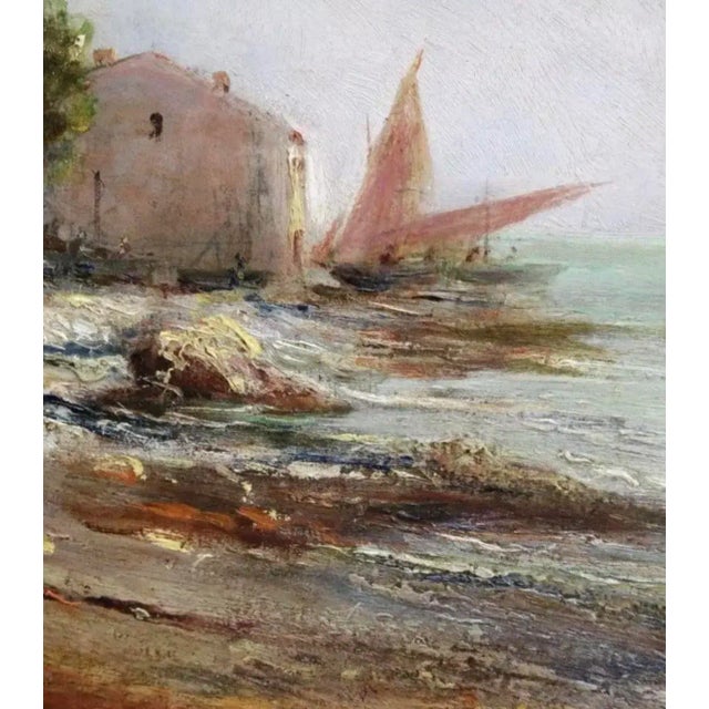 Impressionist Oil 'On the Coast' Louis Nattero (1875-1915) Hammer Prices Over $14,000 For Sale - Image 6 of 12