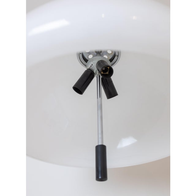 Mid-Century Modern Large White Pendant Lamp by Guzzini, 1970s For Sale - Image 3 of 5