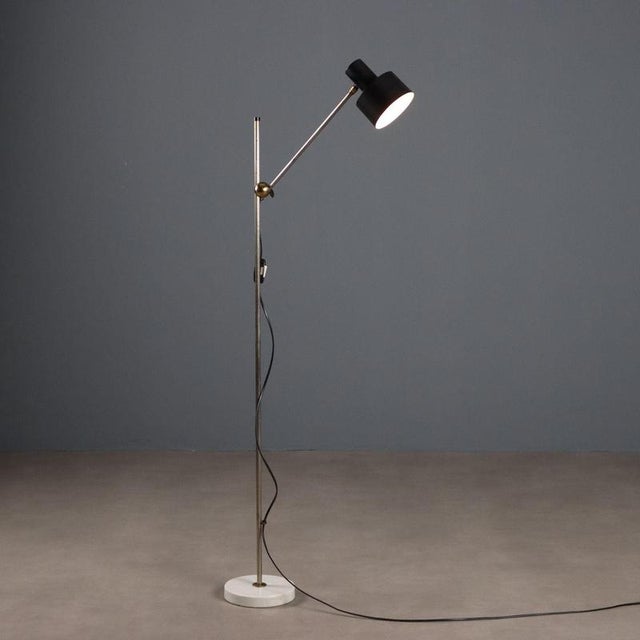 Vintage Floor Lamp in Aluminium and Marble, 1960s For Sale - Image 10 of 10