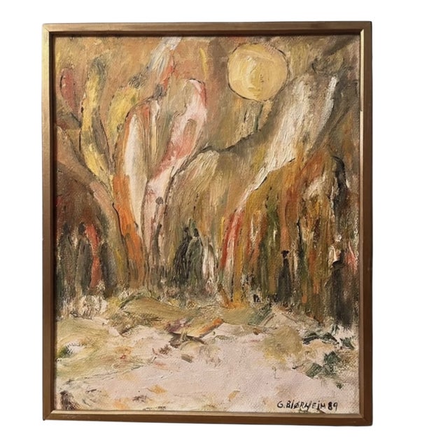 G. Bjørheim, Abstract Landscape, 1989, Paint For Sale