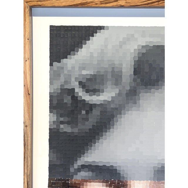 2020s Francisco Vital "Marilyn Monroe Smile" Contemporary Pop Art Inspired Pixelated Portrait Painting, 2021 For Sale - Image 5 of 11