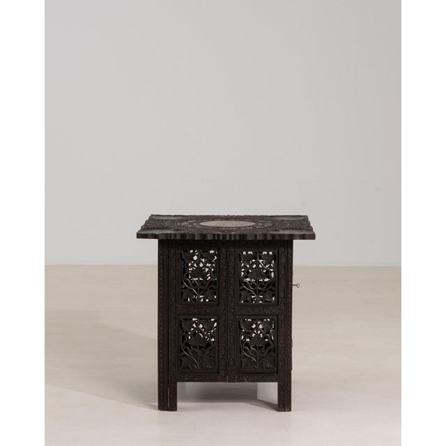 19th Century France Anglo-indian Black Wood Center Tables For Sale - Image 11 of 11