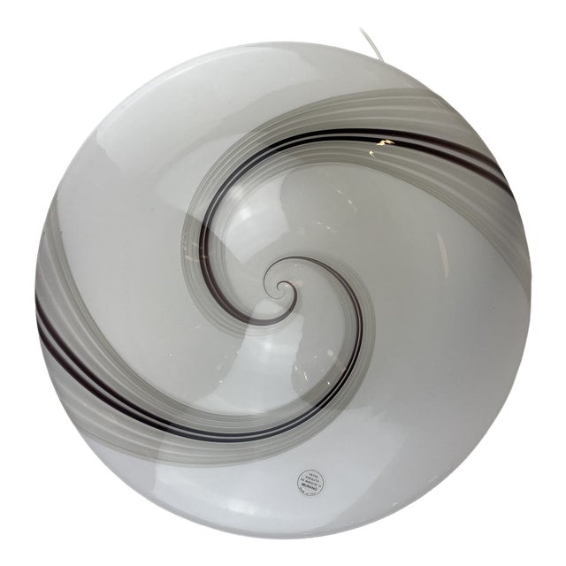 Murano Ceiling Lamp in the style of Tagliapietras, Italy, 1980s For Sale