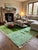 Green Moroccan Rug – Handmade Striped Berber Wool Carpet This striking handmade Moroccan rug features a bold two-tone...
