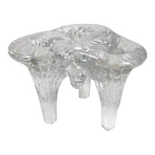 1970s Istapo Candle Holder Art Glass Göran Wärff Kosta Boda Sweden For Sale