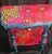 Mid-Century Modern Mid-Century Modern Upcycled Teal & Red Accent Table With Boho Floral & Cheetah Accents For Sale - Image 3 of 5