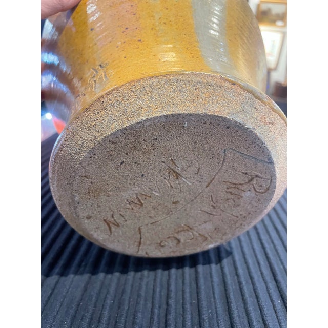 Vintage Ceramic Vase With Stone Inlaid Lizard by Raugh For Sale - Image 11 of 12
