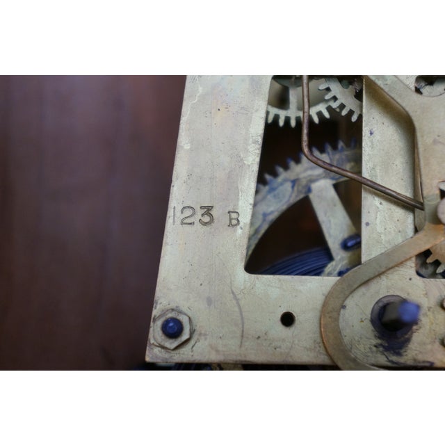 Antique Seth Thomas Quartersawn Oak School House Octagon Drop Wall Clock 18" For Sale - Image 15 of 17