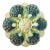 Late 19th Century French Majolica Oyster Plate With Kaleidoscopic Shell Pattern For Sale