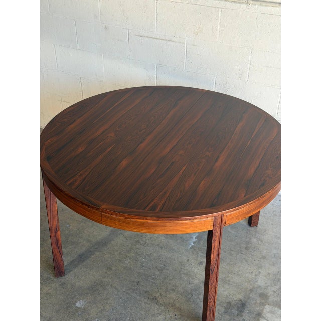 Bertil Fridhagen for Bodafors Extendable Dining Table With Two Leaves Rosewood Swedish Mid-Century Modern 1960s For Sale - Image 12 of 15