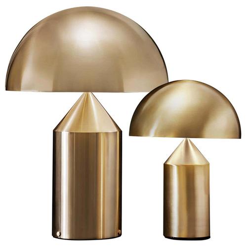 Not Yet Made - Made To Order Large and Medium Atollo Gold Table Lamps by Vico Magistretti for Oluce, Set of 2 For Sale - Image 5 of 7