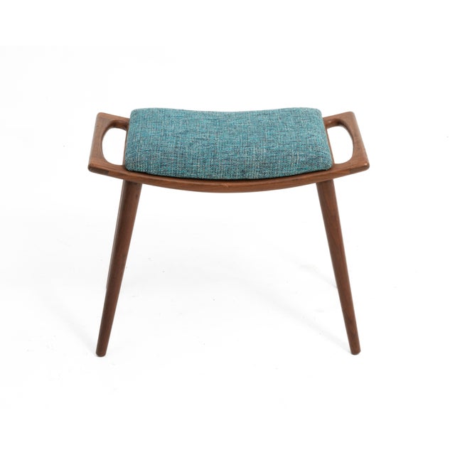 Aarflot Möbler Norway Teak Stool Number 85 After Hans Wegner Bench Mid Century 1960s For Sale - Image 12 of 18