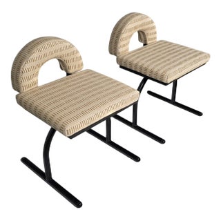 Postmodern Style Chairs attributed to Saporiti, Italy, 1980s, Set of 2 For Sale