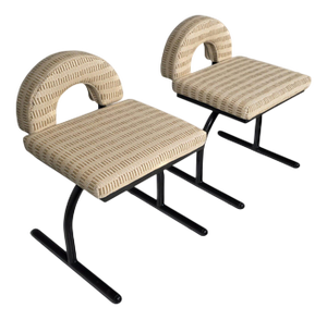 Postmodern Style Chairs attributed to Saporiti, Italy, 1980s, Set of 2
