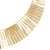 Vintage Cleopatra Collar Necklace 14k Yellow Gold 16" Fringe Choker Jewelry For Sale - Image 4 of 4