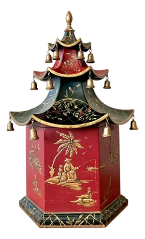 Vintage Asian Pagoda Box