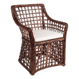 Normandy Open Weave Arm Chair For Sale