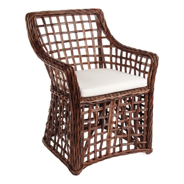 Normandy Open Weave Arm Chair For Sale
