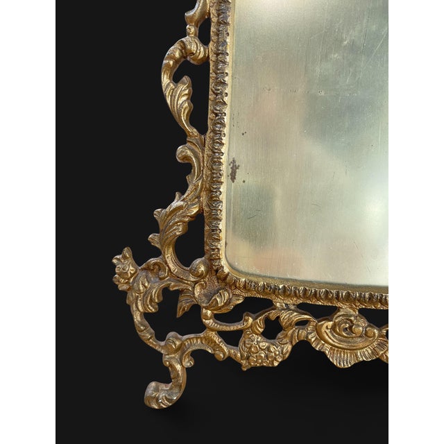 French Rococo Gilt Bronze Photo Frame, 1800s For Sale - Image 13 of 14