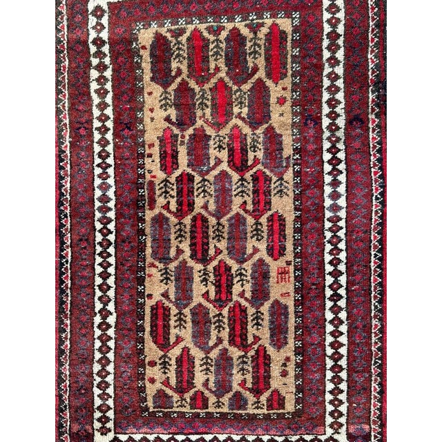 Small Vintage Baluch Rug, 1950s For Sale - Image 11 of 14