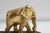Wood Elephant Family Golden Wisdom & Prosperity Totem For Sale - Image 7 of 12