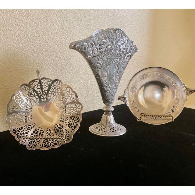 Early 20th Century Early 20th Century A Collection of Three Art Nouveau Table Top Decor-Set of Three (3) For Sale - Image 5 of 15