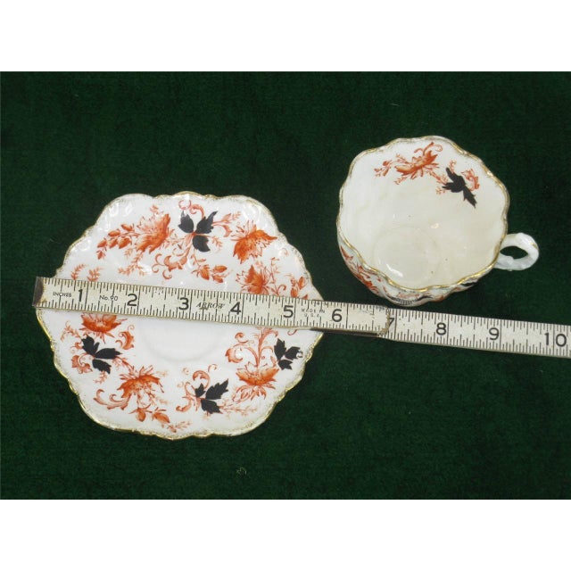 Antique, Paragon China, Teacup & Saucer Gold Gilt, Fine Bone China, England Porcelain For Sale - Image 9 of 12