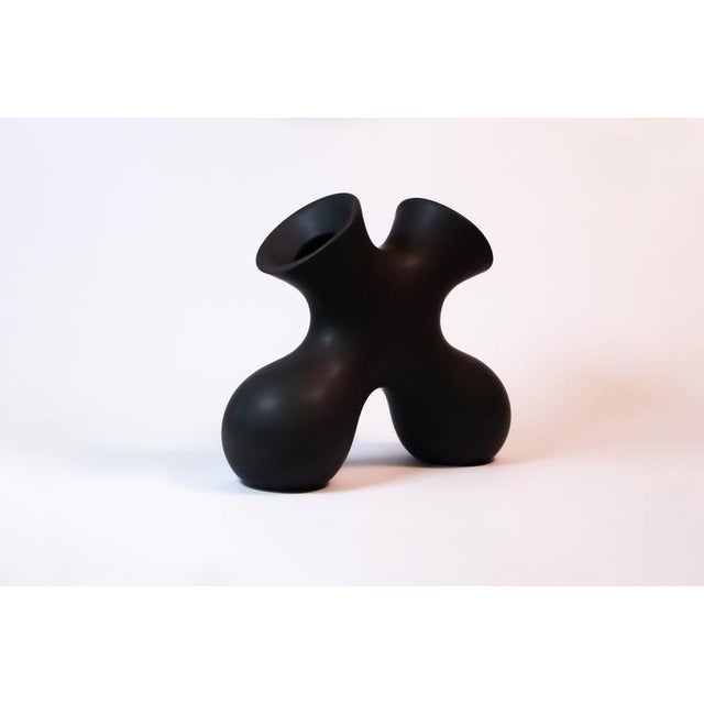 Tabono Vase in Ceramic by Soheila Mahmoodi For Sale - Image 9 of 18