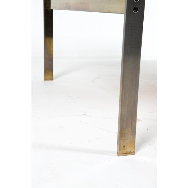 Brown 1970s Birte Vedel Howard Steel and Tile Coffee Table For Sale - Image 8 of 9