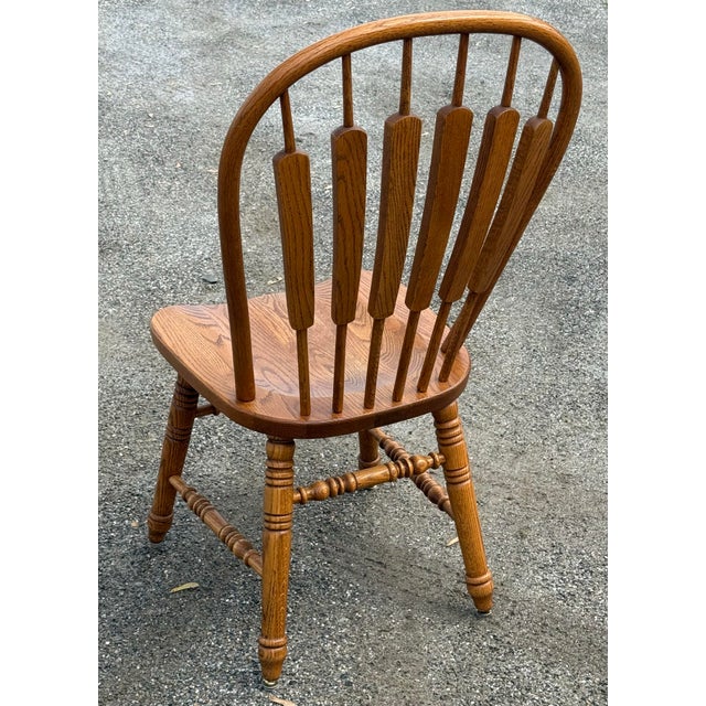 Richardson Brothers Solid Oak Arrowback Dining Chairs - Set of 10 For Sale In New York - Image 6 of 9