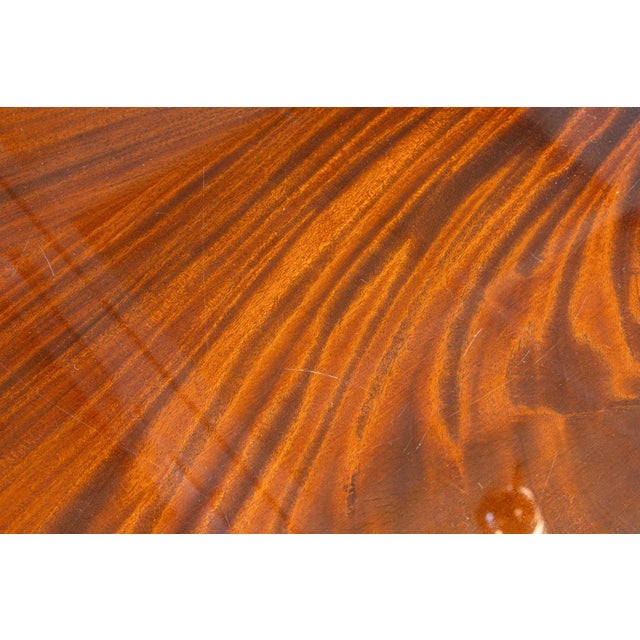 Brown Vintage Greg Sheres Italian Mahogany Verite Collection Dining Table With Leaves For Sale - Image 8 of 8
