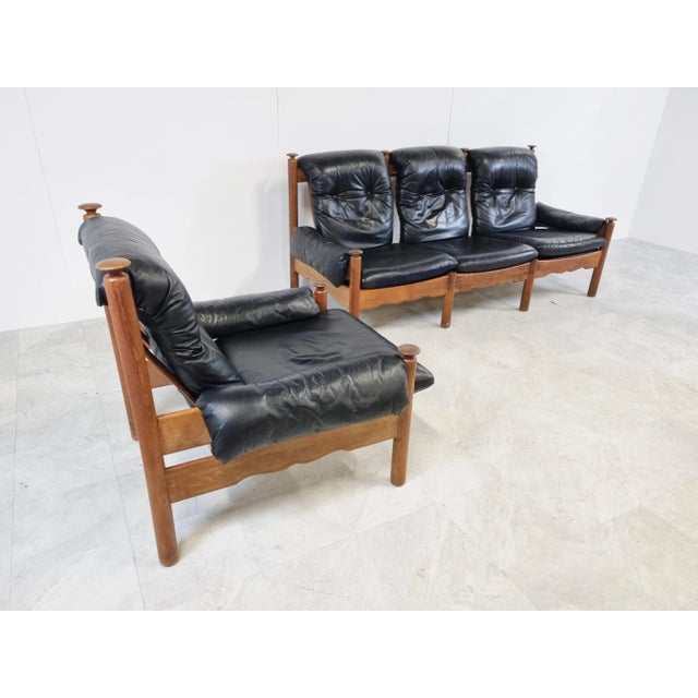 Set of Vintage Brutalist Sofas, 1970s For Sale - Image 4 of 13