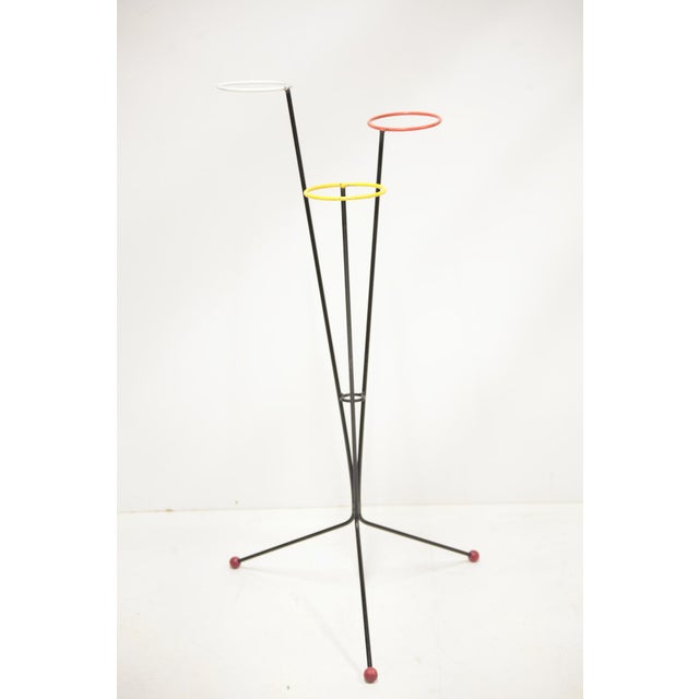Mid-Century Steel Bar Flower Stand, 1970s For Sale - Image 9 of 9