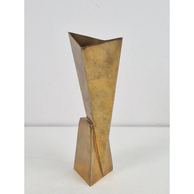 Cubist vase silver-plated brass vase from wmf '30 style: cubism country: germany manufacturer: württembergische...